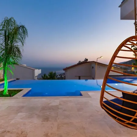 3 Bedroom Seaview With Private Indoor And Outdoor Pool Villa Kalkan