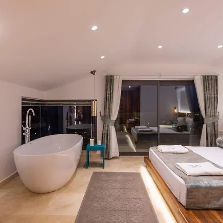 3 Bedroom Seaview With Private Indoor And Outdoor Pool Kalkan