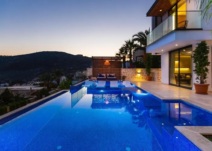 Villa 3 Bedroom Seaview With Private Indoor And Outdoor Pool Kalkan
