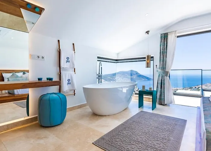 Villa 3 Bedroom Seaview With Private Indoor And Outdoor Pool Kalkan